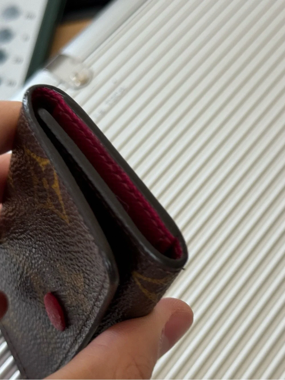 Louis Vuitton Multicle 4 Monogram Fuchsia Wallet